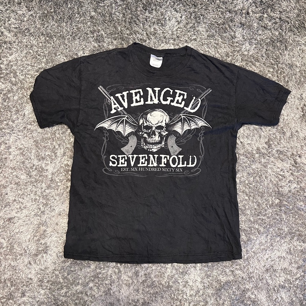 2000s avenged sevenfold shirt size L
